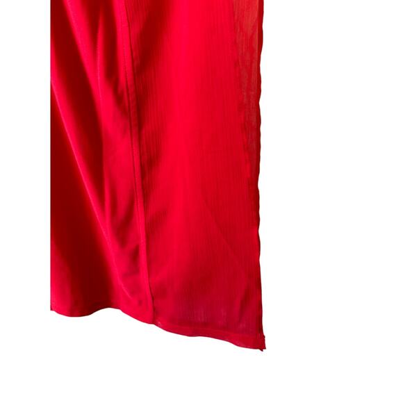 Easywear by Chico's Red Layered V-Neckline Boxy Blouse Top Women's Large 12 - Picture 5 of 7